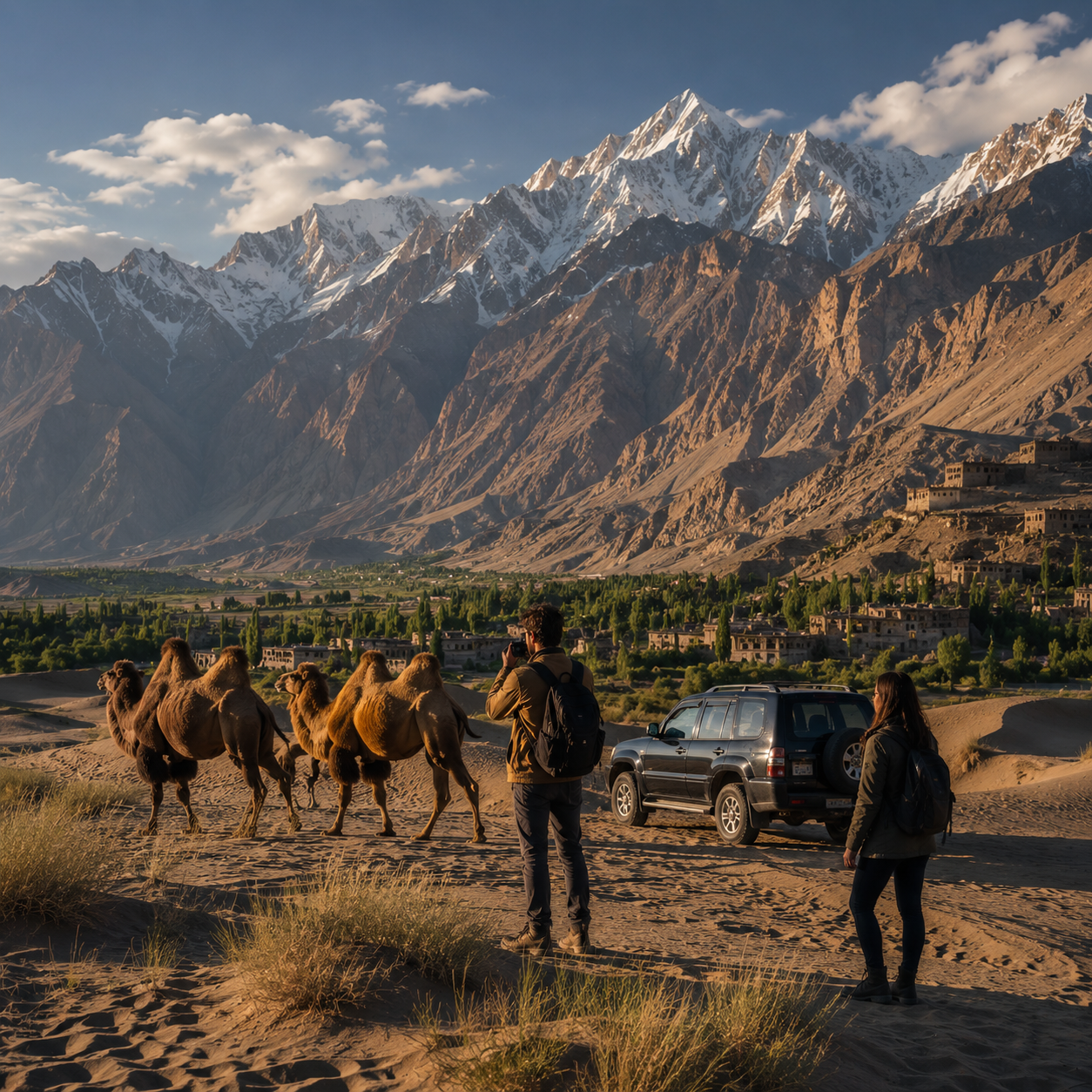 Leh – Khardungla – Nubra – Pangong Lake Tour