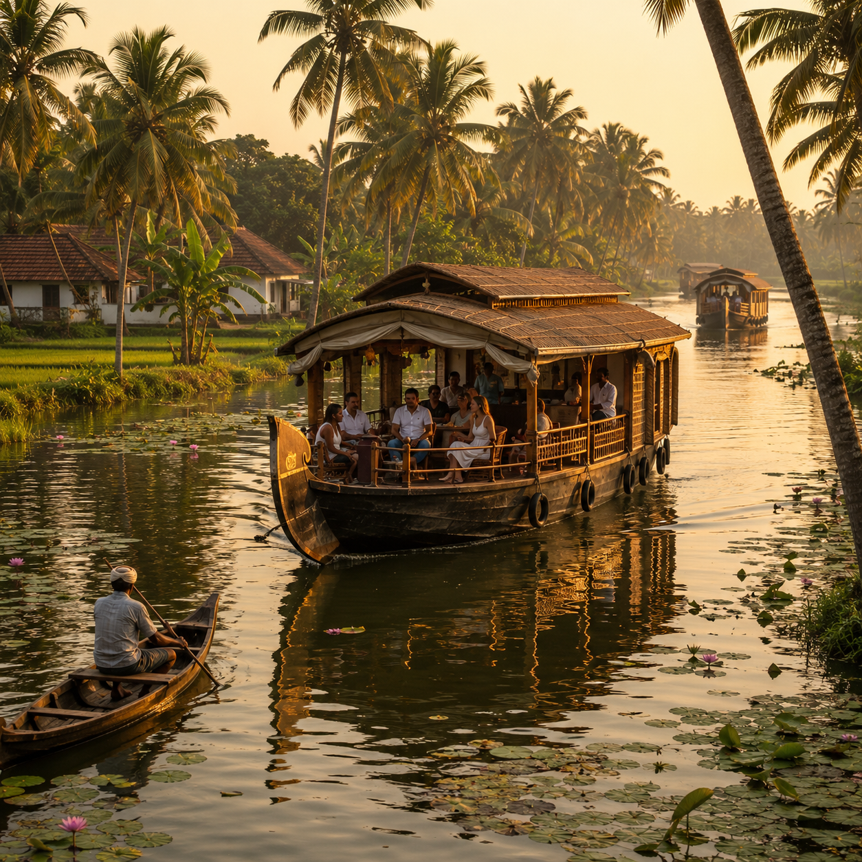 10-Day Kerala Backwaters & Beach Escape | Private Wellness Tour